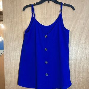 Blue Button Down Cami